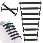 Silikona Elastīgas Apavu Auklas Bez Sasiešanas, 16 gab | Silicone Elastic Shoelaces without Binding