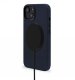 Decoded Leather Case with MagSafe for iPhone 14 Plus - navy blue