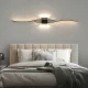 Melna Sienas Lampa Gaismeklis 60cm, Silti Balta Gaisma | Black Wall Lamp