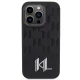 Чехол Karl Lagerfeld Leather Monogram для iPhone 15 Pro Черный