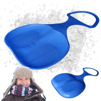 Большая пластиковая ледянка Яблочко для катания с горки