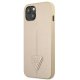 Чехол Guess Saffiano Triangle Logo для iPhone 13 mini, бежевый