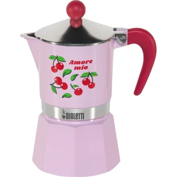 Bialetti Rainbow 3TZ Ciliegie espresso kafijas automāts, 3 tasītes, Rozā