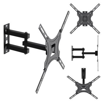 Maclean MC-190 TV sienas stiprinājums, 32-55", līdz 25 kg, VESA 400x400, melns