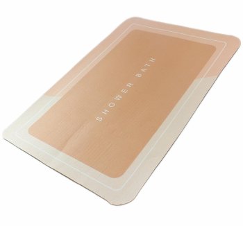 Quick Drying Bathroom Mat Rug, Brown