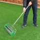 Manual Rotary Lawn Aerator and Scarifier 42cm Width