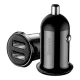Baseus Grain Pro Car Charger 2x USB 4.8A, Black