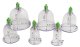 Vacuum Suction Body Anti Cellulite Massage Cups, 12 pcs