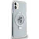 Karl Lagerfeld iPhone 11 / XR vāciņš Ring Stand Karl & Choupette MagSafe, balts