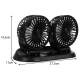 Xtrobb 00023222 Dual Car Fan 12V, Black