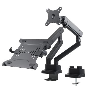 Maclean MC-813 galda stiprinājums monitoram un portatīvajam datoram, 17"-32", 2x8kg