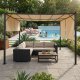 MultiGarden 3x4 m tērauda dārza pergola, bēša
