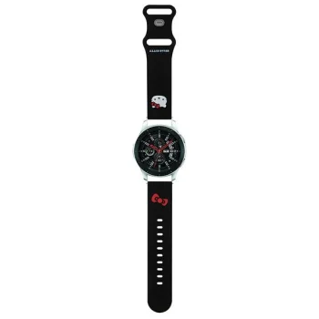 Hello Kitty Silicone Kitty Head Universal Strap 22mm, Black