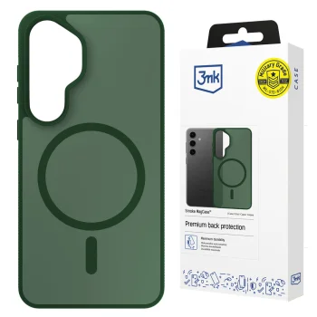 3mk Smoke MagCase vāciņš Samsung Galaxy S25, zaļš caurspīdīgs