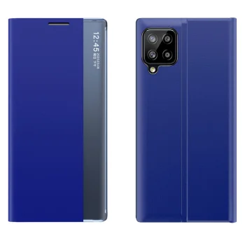 Чехол-книжка Sleep Case с умным окном для Samsung Galaxy A22 4G, синий