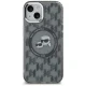 Karl Lagerfeld iPhone 15 Plus vāciņš IML Monogram Karl & Choupette MagSafe, melns