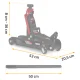Humberg HM-380 hidrauliskais domkrats 2.5 t, zema profila