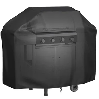 Ūdensnecaurlaidīgs pārsegs dārza grilam 250x120cm, Melns