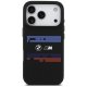 BMW M silikona horizontālo līniju MagSafe vāciņš iPhone 17 Pro tālrunim – melns | Phone Case Cover