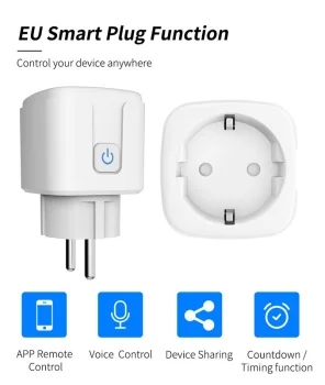 Умная розетка T-Phox 20A с Wi-Fi для дистанционного управления