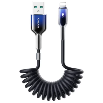 USB-A uz Lightning Kabelis Joyroom S-A43 1.5m 3A Melns