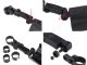 Bicycle Mudguards Front and Rear Set, 2 pcs, Black