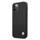 BMW чехол для iPhone 12 Pro Max Leather Deboss, черный
