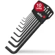 Wiha Hex Key L-Key Set with Classic Holder, 10-Piece