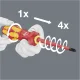 Рукоятка-держатель Wera 827 T i Kraftform Turbo для бит 9 мм