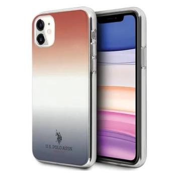 Apple iPhone 11 6.1'' US Polo Gradient Pattern Collection Case Cover (USHCN61TRDGRB), Blue / Red | Чехол Кейс...