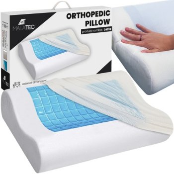MALATEC 00024238 Orthopedic Memory Foam Pillow with Cooling Gel