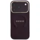 Guess Saffiano Peony & Ring MagSafe vāciņš iPhone 17 Pro / 18 Pro, bordo