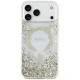 Guess Resin Bottom Glitter MagSafe vāciņš priekš iPhone 18 Pro Max / 17 Pro Max, zelta