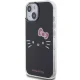 Hello Kitty iPhone 15 vāciņš IML Kitty Face, melns