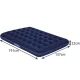 Bestway 67002 Divvietīgs piepūšamais matracis 191x137x22 cm, tumši zils