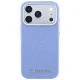 Чехол Karl Lagerfeld Grained Allover Logo MagSafe для iPhone 17/18 Pro Max, синий