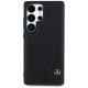 Чехол Mercedes Leather Curved Stitches для Samsung Galaxy S25 Ultra Black