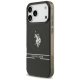 U.S. Polo Assn. iPhone 17 Pro Max vāciņš DH and Bottom Stripe Logo MagSafe, melns