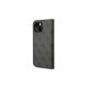 Guess iPhone 14 Wallet Case 4G Vintage Gold Logo, Black