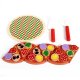 Wooden pizza play set with accessories