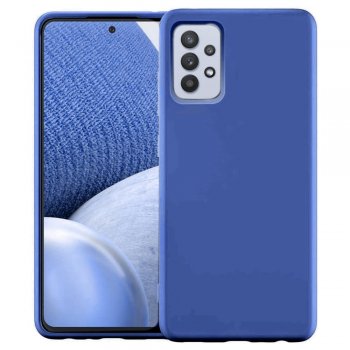 Samsung Galaxy A32 4G (SM-A325F/DS) Silicone Color Case Cover, Dark Blue | Silikona Vāciņš Maciņš Apvalks Bampers