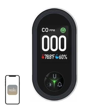 Детектор угарного газа Moes S02-CO с LCD-дисплеем