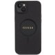Чехол Guess для iPhone 15 Plus Saffiano MagSafe, черный