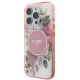 Guess iPhone 16 Pro Max Case IML Flower & Tonal Circle MagSafe, Pink