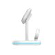Tech-Protect QI15W-A27 3-in-1 induktīvā lādētājs ar MagSafe statīvu viedtālrunim / Apple Watch / AirPods - balts