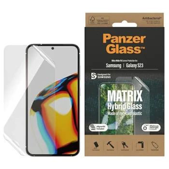 Гибридное стекло PanzerGlass Matrix с позиционером для Samsung Galaxy S23