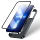 Joyroom 360 Full Case vāciņš iPhone 13 Pro Max ar aizsargstiklu, melns (JR-BP928)