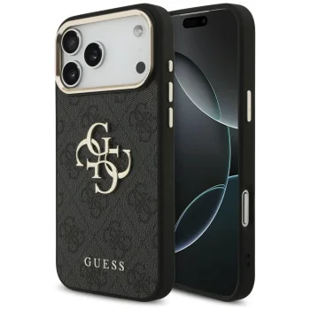 Guess 4G Big 4G Classic Logo vāciņš priekš iPhone 17 Pro Max / 18 Pro Max, melns