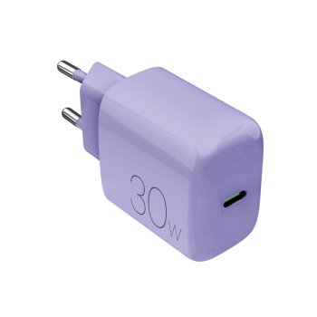 Puro Pro Lite 30W USB-C sienas lādētājs ar USB-C – violets