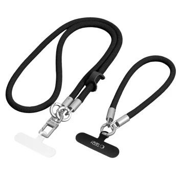 Ремешок для телефона Tech-Protect C10S Rope, Black Titanium